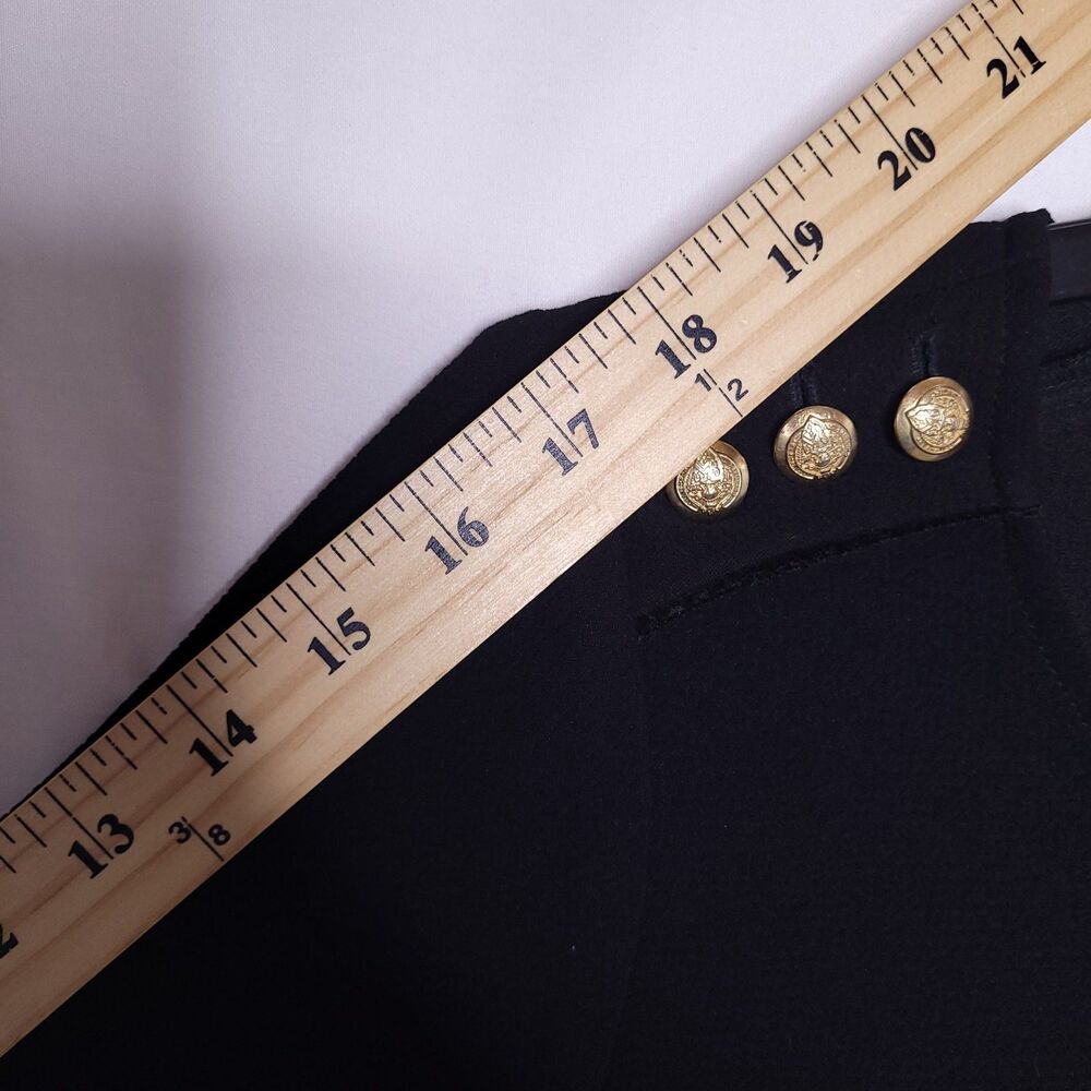 Madewell Sezane Top XS Black Button Shoulder - Picture 8 of 11